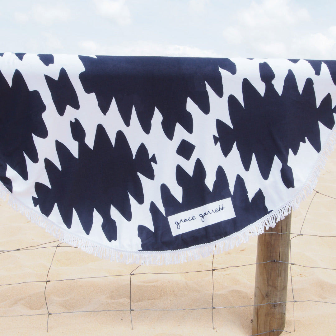 Obsidian Beach Towel Navy - Summer 2018/19 image 0