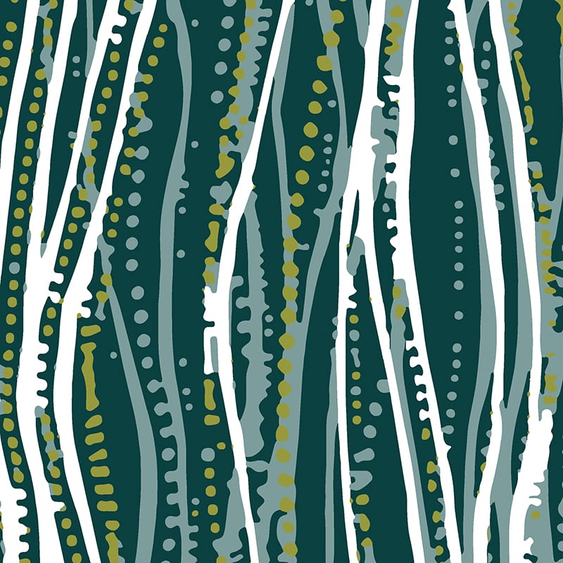 Pearls of the Sea Fabric – Grecian Lime