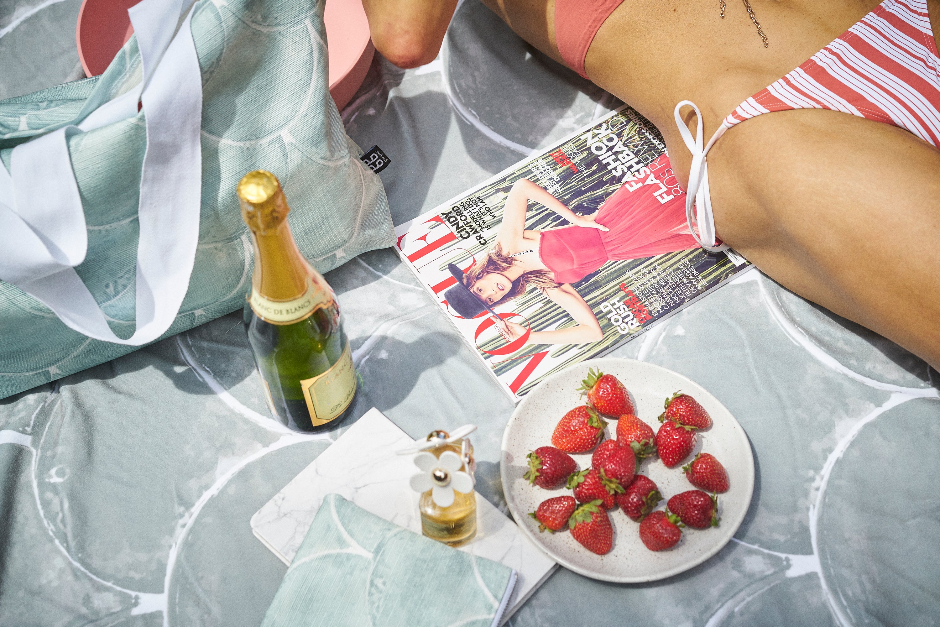 Mediteranean Fishscale Beach Bag Set - LIMITED EDITION image 1