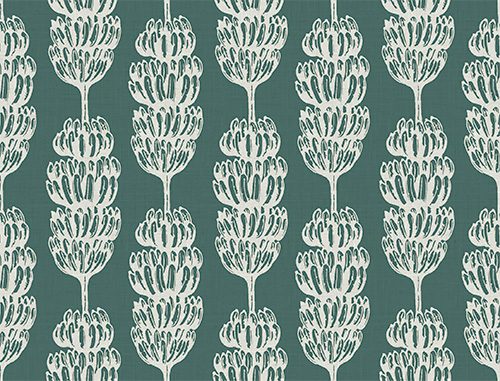 Banana Stripe Fabric in Capri by Grace Garrett