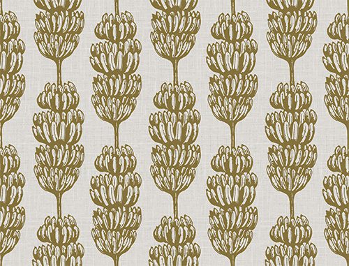 Banana Stripe Fabric in Mustard by Grace Garrett
