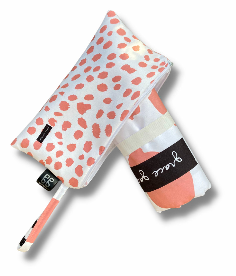 Marula / Stripe - Coral - Black - White image 4