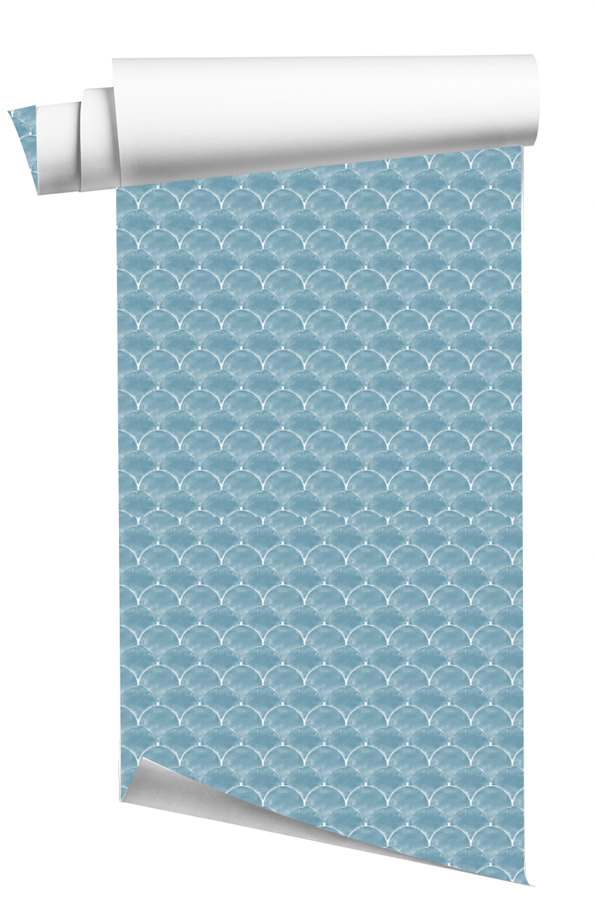 Mediterranean Fishscale Wallpaper image 2
