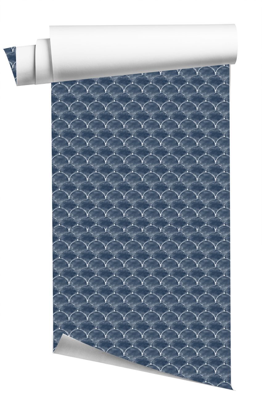 Mediterranean Fishscale Wallpaper image 1