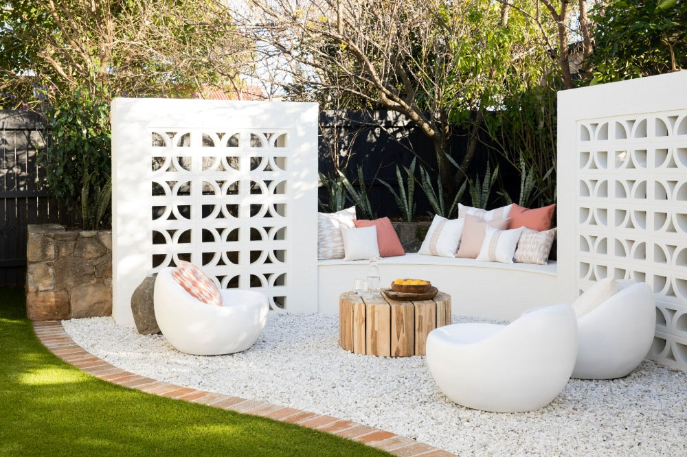 Seaweed Stripe Cushion (Three Birds)