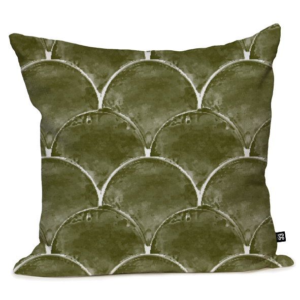 Mediterranean Fishscale Cushion
