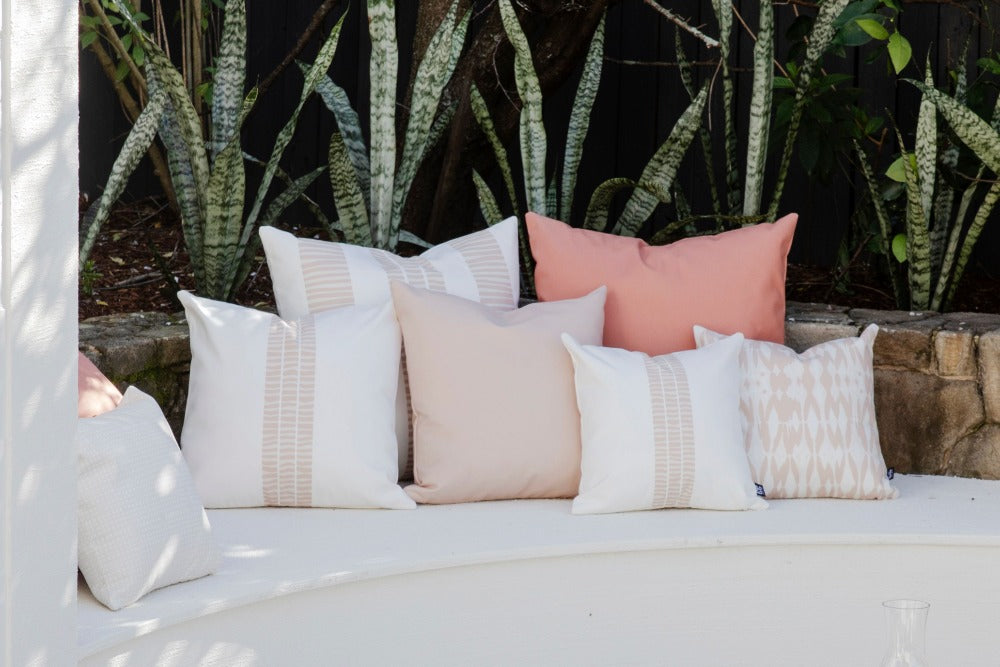 Seaweed Stripe Cushion (Three Birds)