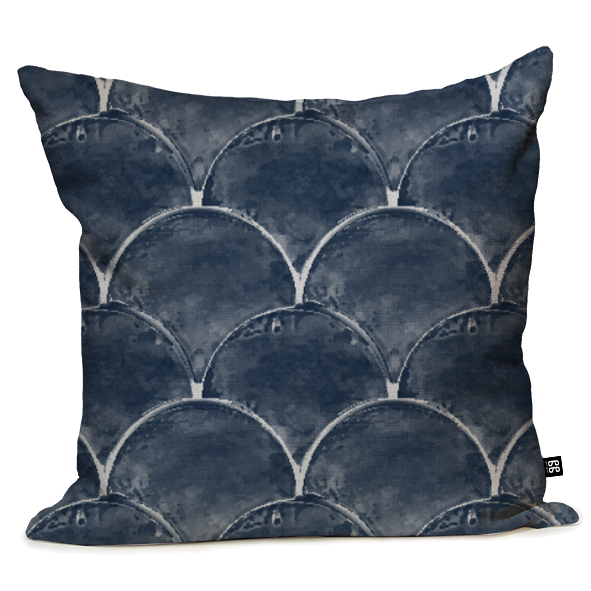 Mediterranean Fishscale Cushion