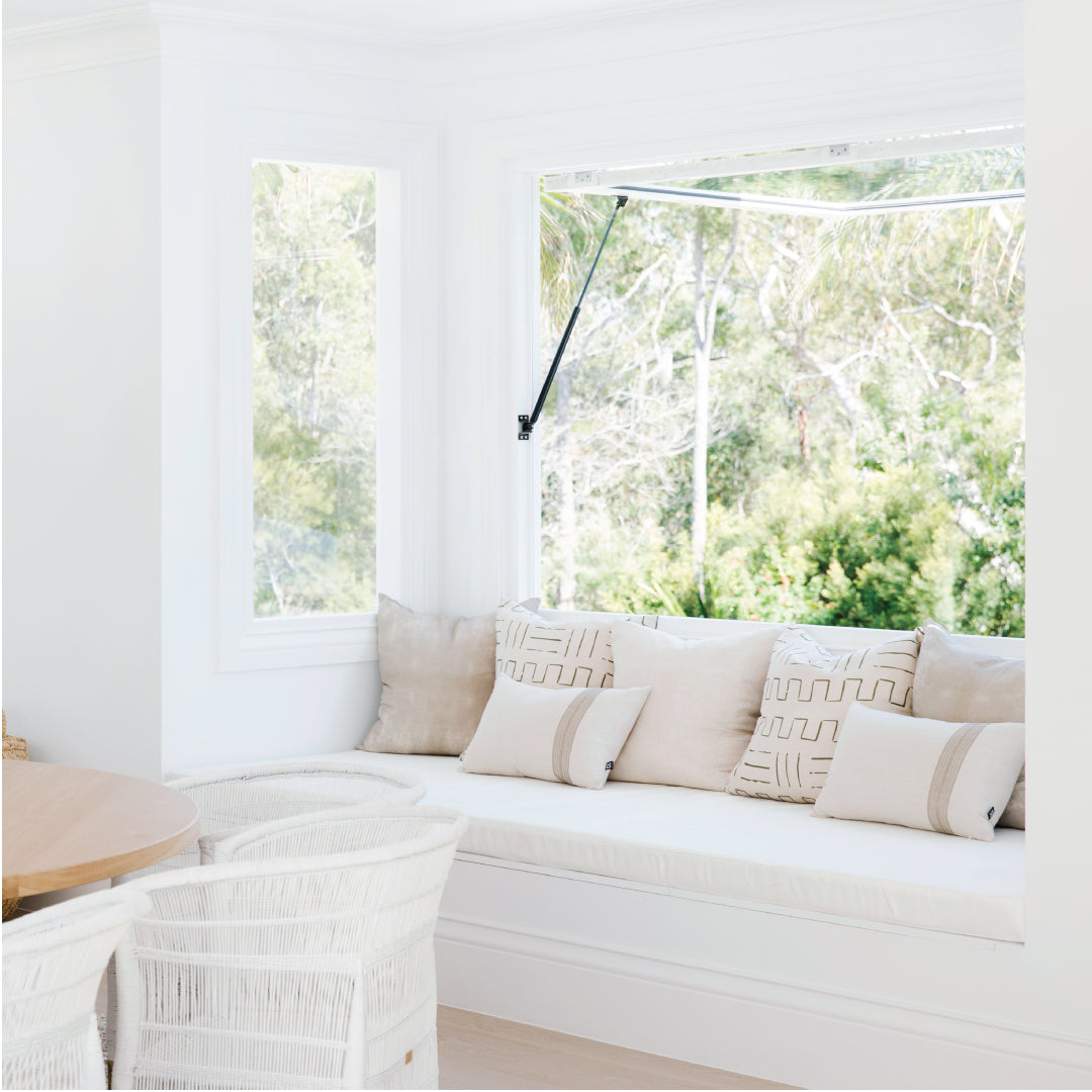 Tribal Mud Cloth Black / Bone Cushion