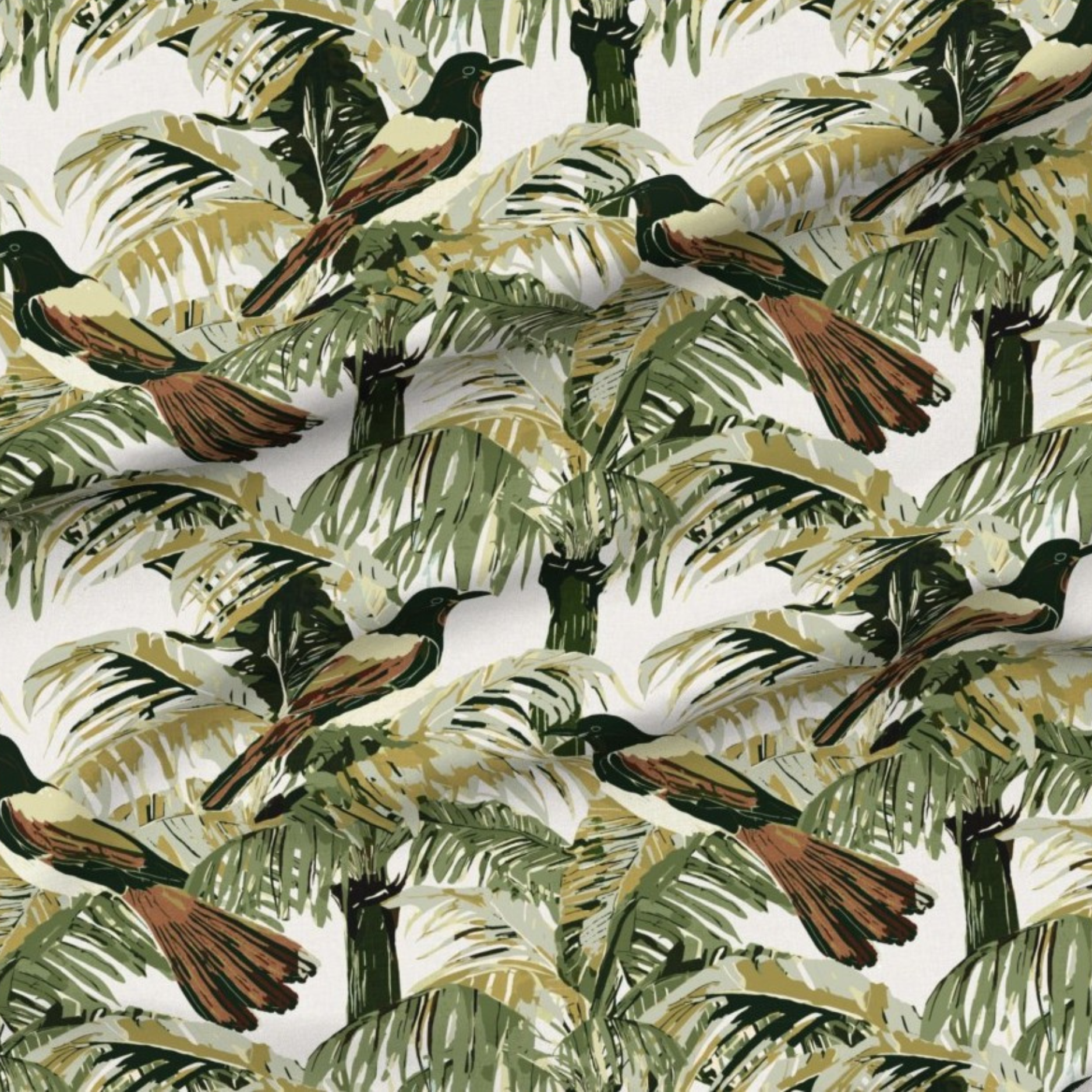 Paradise Palms Fabric image 2