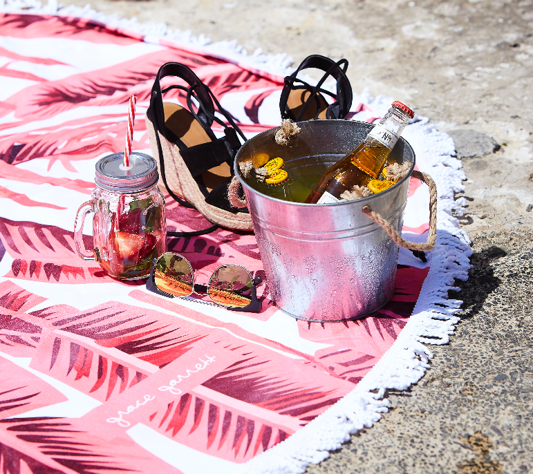 Banana Palms Round Beach Towel - LIMITED EDITION - image 0