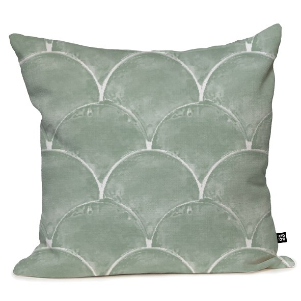 Mediterranean Fishscale Cushion