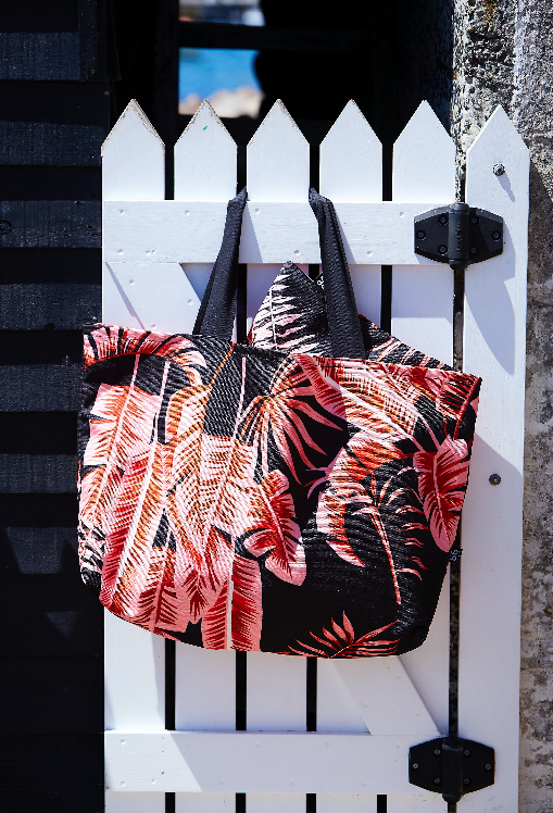 Banana Palms Paprika Beach Bag Set - LIMITED EDITION image 0