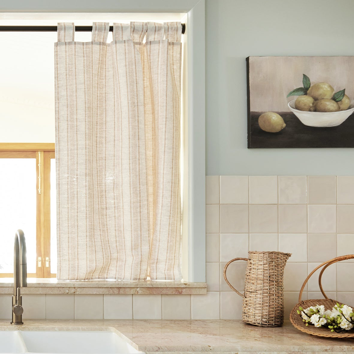 Between the Lines Reverse Buttercup Fabric image 4