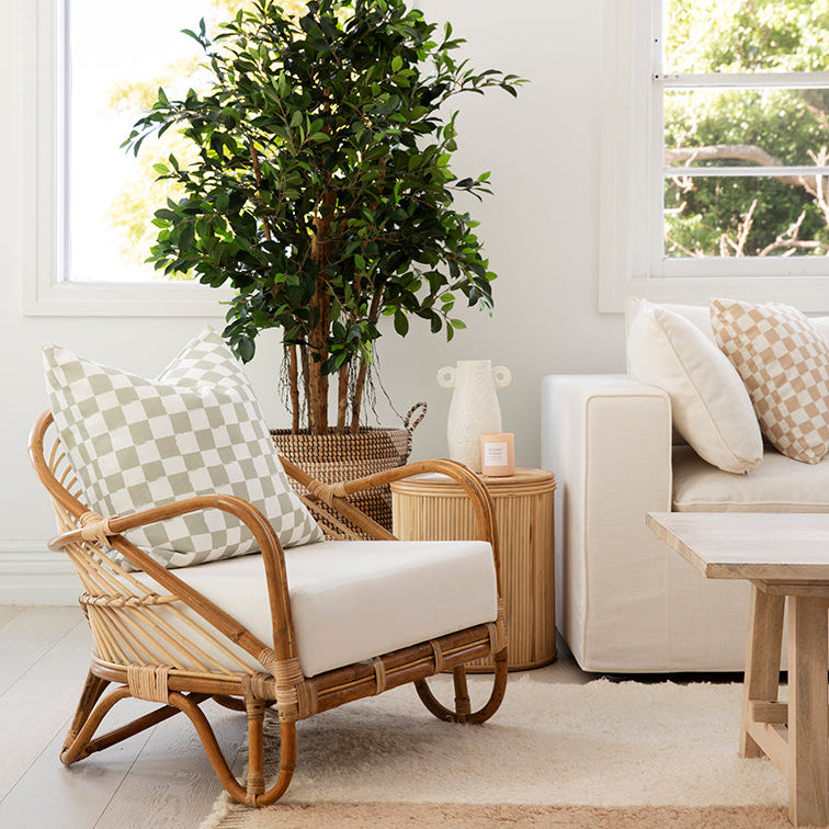 Checkers Cushion Three Birds Renovations