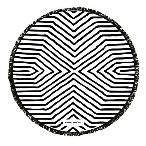 Hemera Black + White Beach Towel - Summer 2018/19 image 5