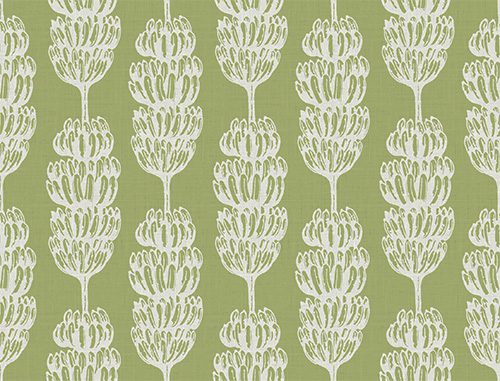 Banana Stripe Fabric in Agave by Grace Garrett