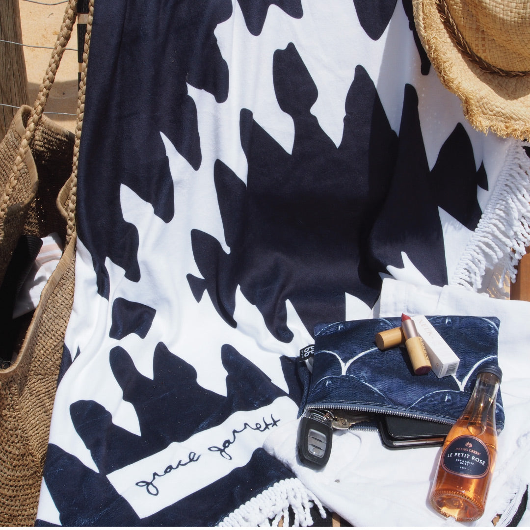 Obsidian Beach Towel Navy - Summer 2018/19 image 1