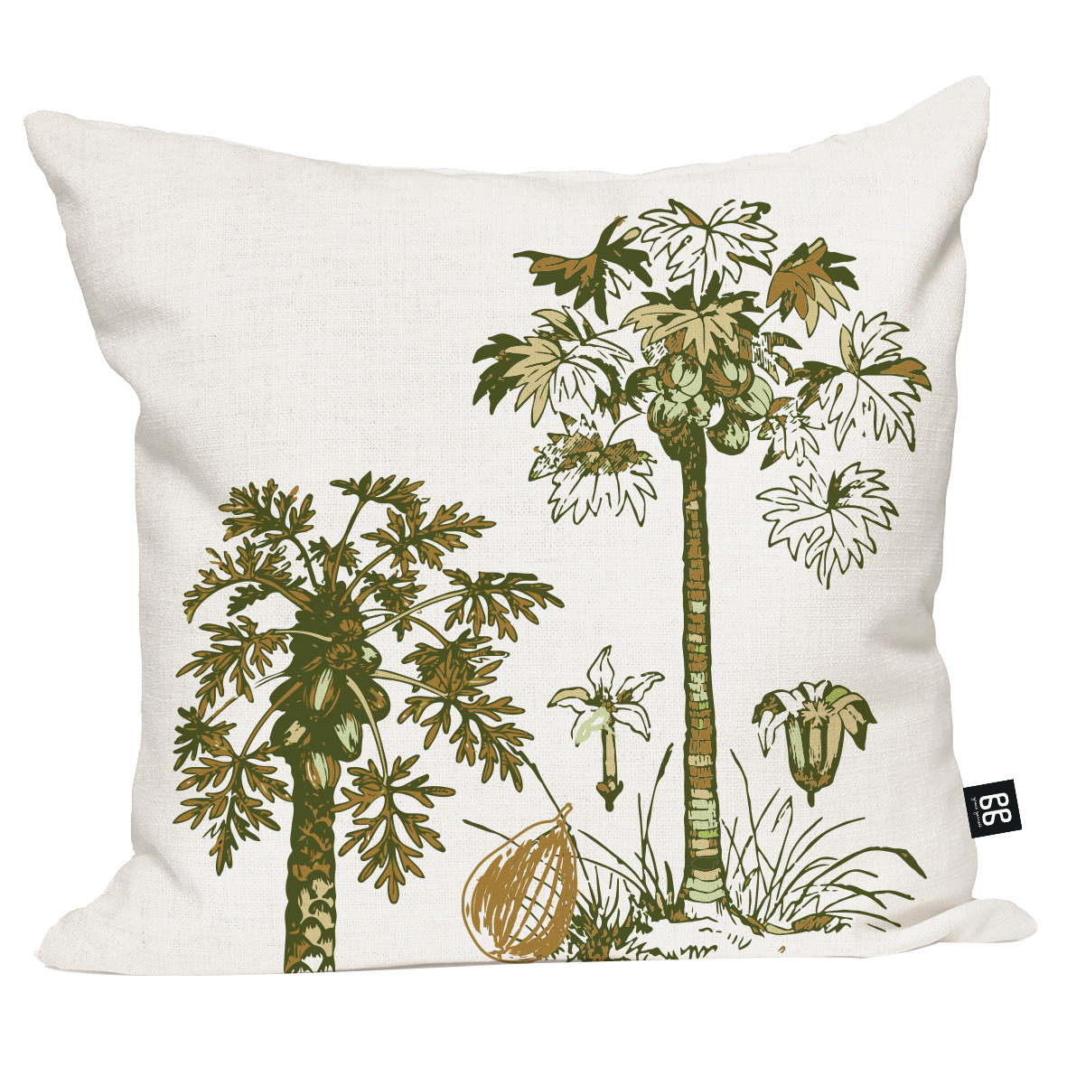 Hamptons Papaya Trees Cushion