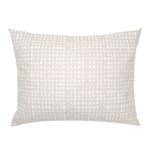 Fishnet Pale Clay Cushion (Three Birds)