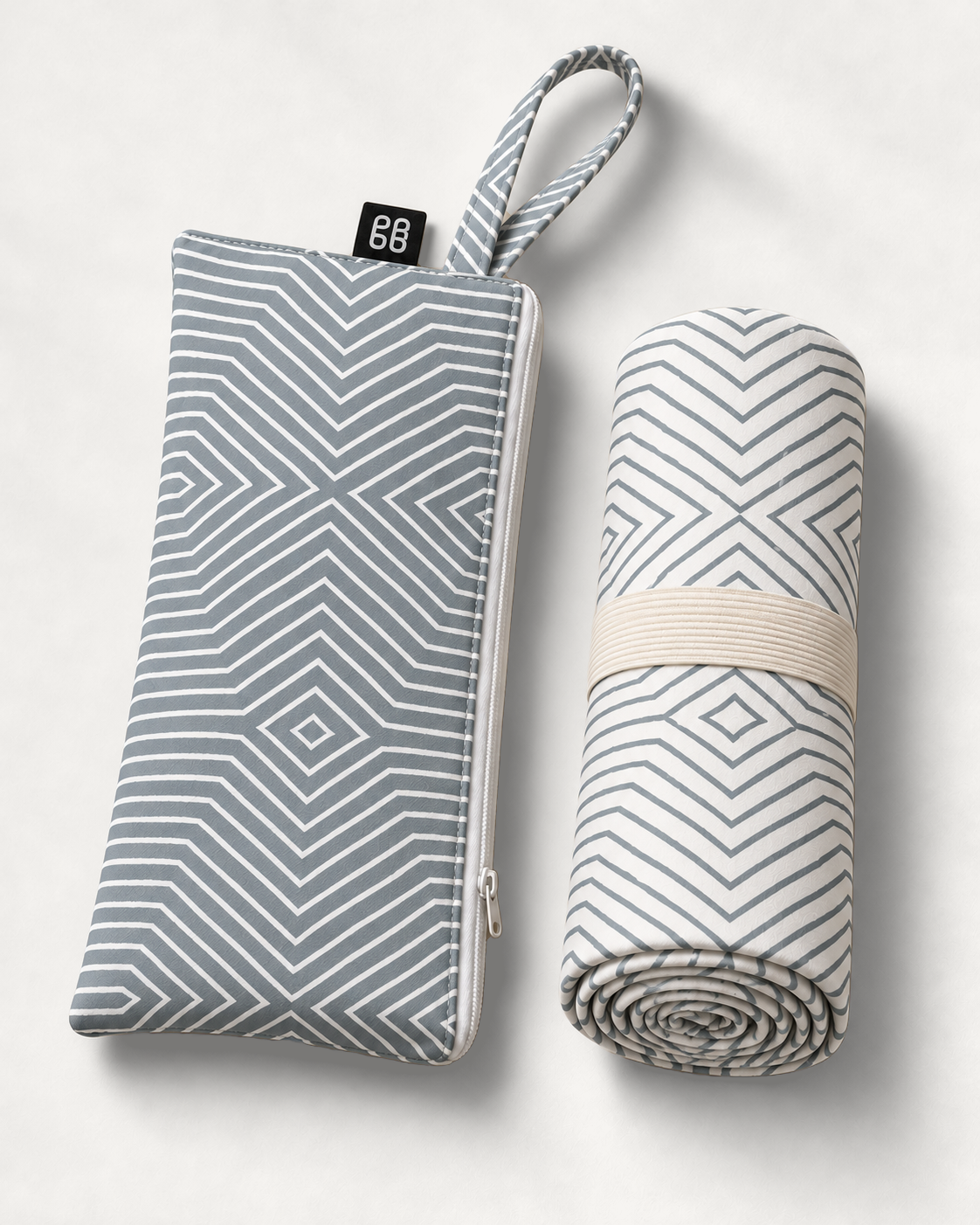 Hemera quick dry towel rolled with matching zip pouch by Grace Garrett