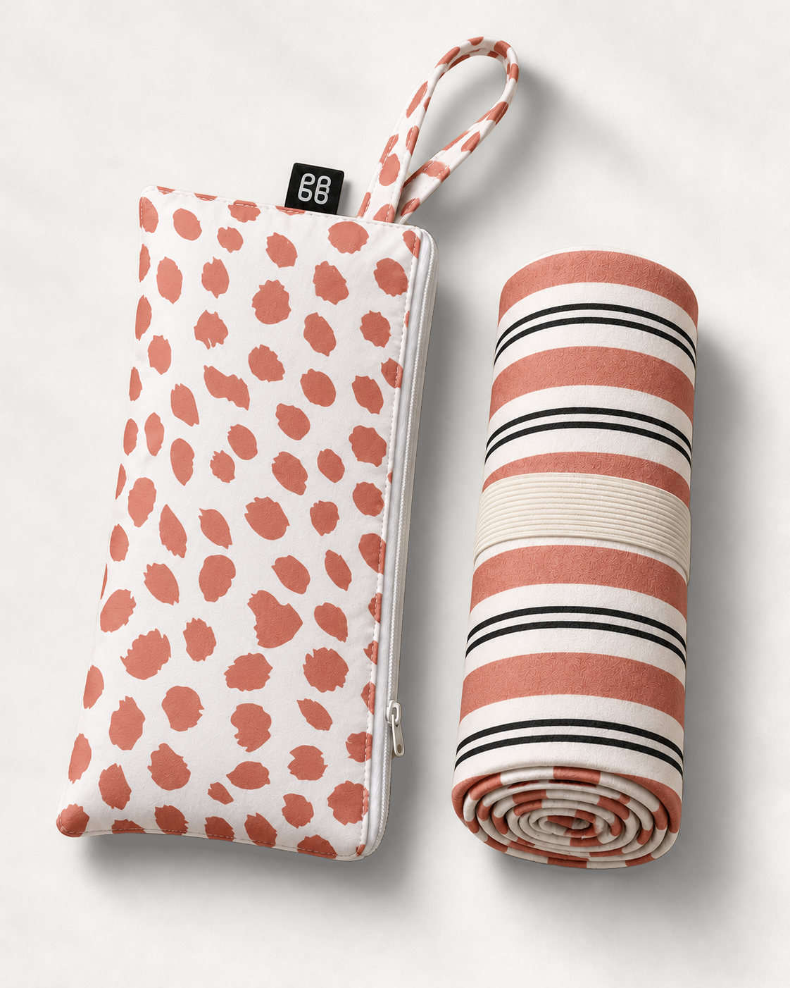 Marula quick dry towel rolled with matching zip pouch by Grace Garrett