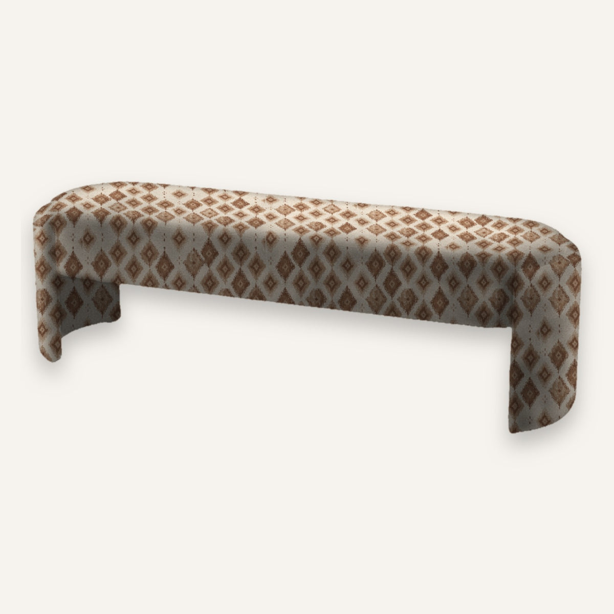 Upholstered bench in Molonglo Lichen Original